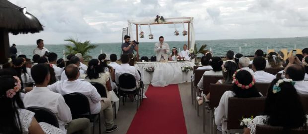 RETIRO DE CASAIS em Recife PERNAMBUCO – Momento da Renovação dos Votos do Casamento à Beira Mar